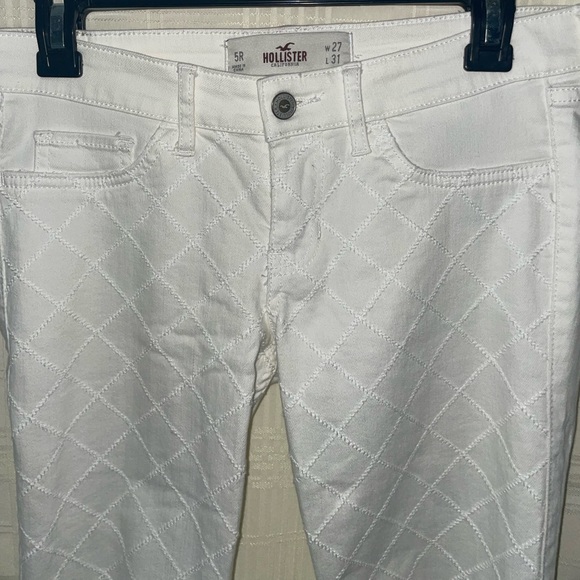 White Front Detail Skinny Jeans - Picture 1 of 3